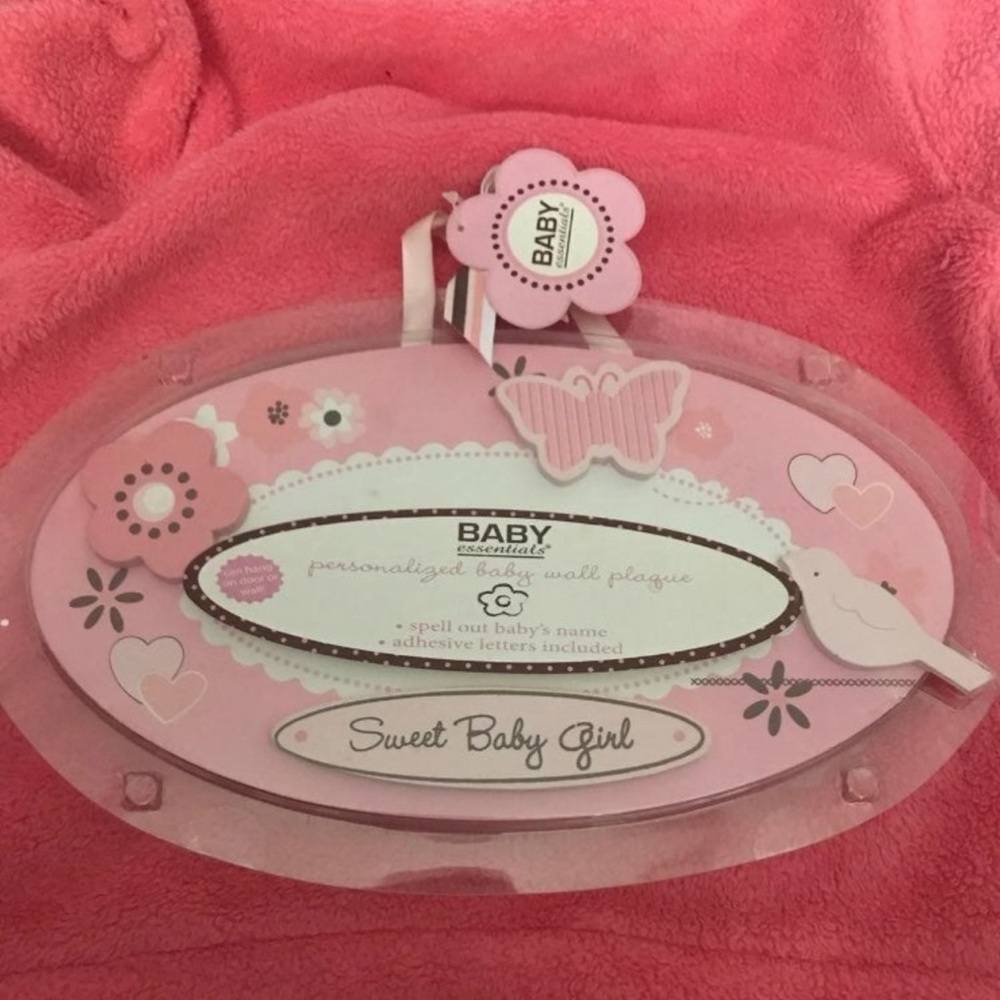 Personalized baby wall plaque NEW